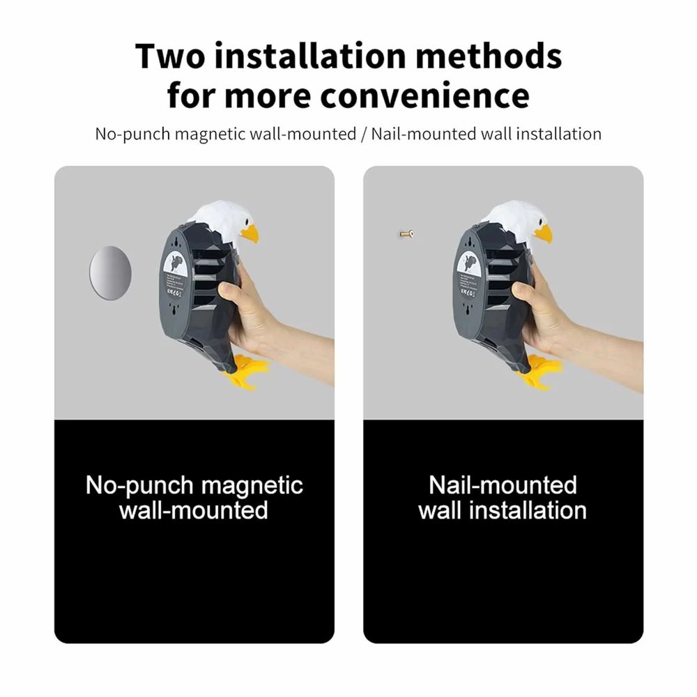 3D Eagle Wall Light – LED Illusion Lamp with Remote (Multicolor) | By HIKASO