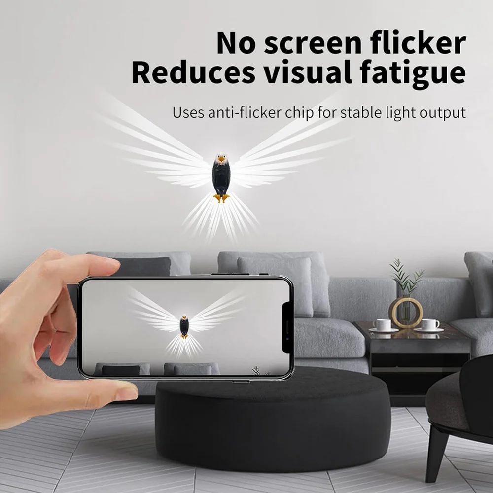 3D Eagle Wall Light – LED Illusion Lamp with Remote (Multicolor) | By HIKASO