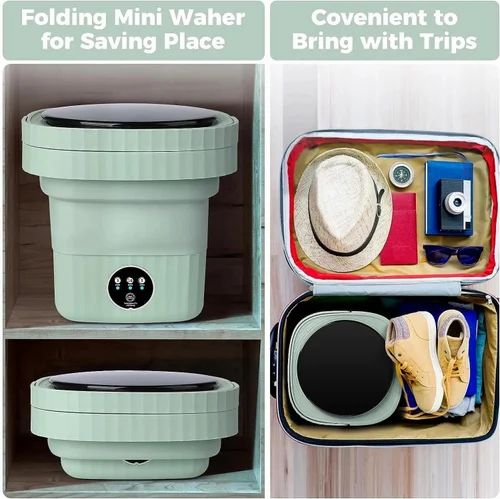 FoldoWash – Portable Mini Washing Machine for Travel & Small Spaces | By HIKASO