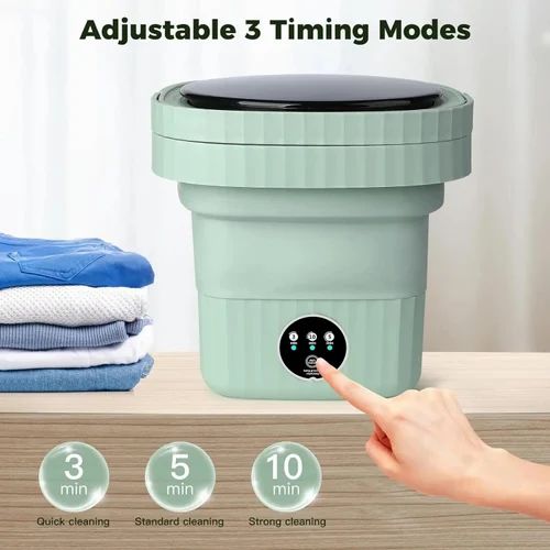 FoldoWash – Portable Mini Washing Machine for Travel & Small Spaces | By HIKASO